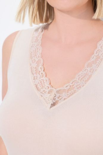 Moda za polnejše Potkošulja s dodatkom ukrasne čipke plus velikost, xxl, Ulla Popken in Johann Popken (JP1880)