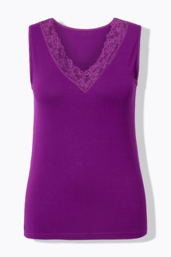 Moda za polnejše Potkošulja s dodatkom ukrasne čipke plus velikost, xxl, Ulla Popken in Johann Popken (JP1880)