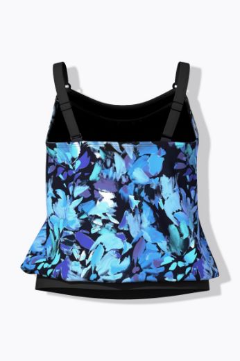 Moda za polnejše Kupaći kostim Tankini s produženim nogavicama plus velikost, xxl, Ulla Popken in Johann Popken (JP1880)