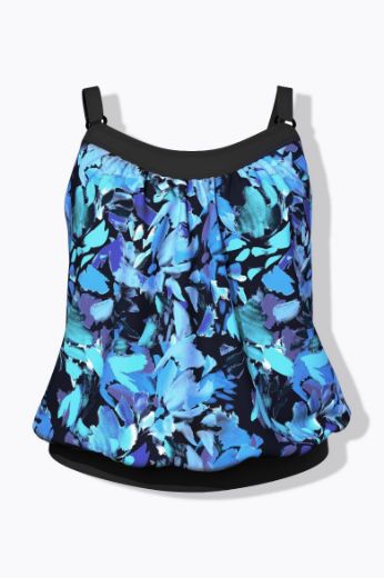 Moda za polnejše Kupaći kostim Tankini s produženim nogavicama plus velikost, xxl, Ulla Popken in Johann Popken (JP1880)