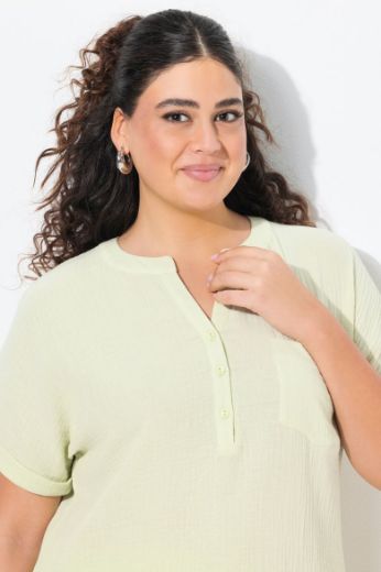Moda za polnejše Bluza kratkih rukava V izreza plus velikost, xxl, Ulla Popken in Johann Popken (JP1880)