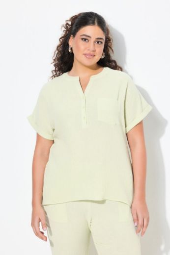 Moda za polnejše Bluza kratkih rukava V izreza plus velikost, xxl, Ulla Popken in Johann Popken (JP1880)
