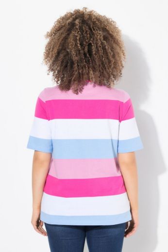Moda za polnejše Majica kratkih rukava motiv srca i pruga plus velikost, xxl, Ulla Popken in Johann Popken (JP1880)