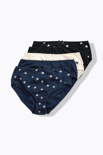 Moda za polnejše Gaćice midi  5 komada plus velikost, xxl, Ulla Popken in Johann Popken (JP1880)