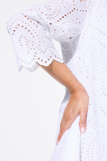 Moda za polnejše Haljina midi A kroja 3/4 rukavi plus velikost, xxl, Ulla Popken in Johann Popken (JP1880)