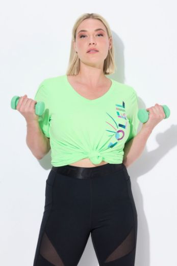 Moda za polnejše Majica kratkih rukava sportska s natpisom plus velikost, xxl, Ulla Popken in Johann Popken (JP1880)