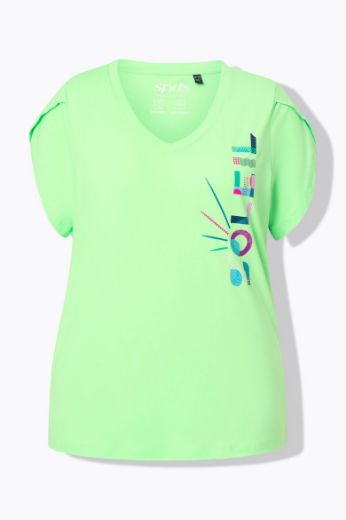 Moda za polnejše Majica kratkih rukava sportska s natpisom plus velikost, xxl, Ulla Popken in Johann Popken (JP1880)