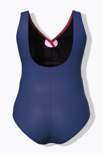 Moda za polnejše Kupaći kostim jednodijelni V izreza plus velikost, xxl, Ulla Popken in Johann Popken (JP1880)