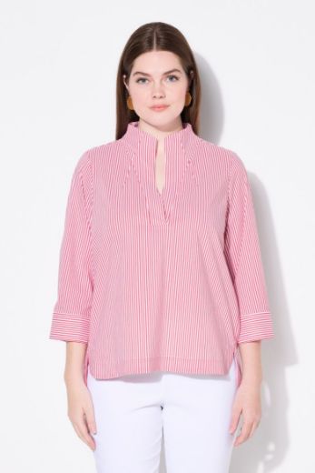 Moda za polnejše Bluza 3/4 rukava na pruge plus velikost, xxl, Ulla Popken in Johann Popken (JP1880)