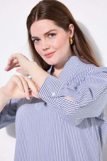Moda za polnejše Bluza 3/4 rukava na pruge plus velikost, xxl, Ulla Popken in Johann Popken (JP1880)