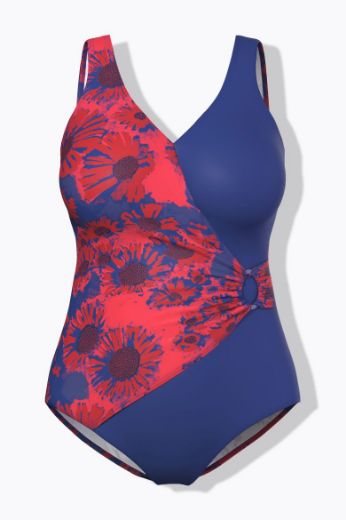 Moda za polnejše Kupaći kostim jednodijelni plus velikost, xxl, Ulla Popken in Johann Popken (JP1880)