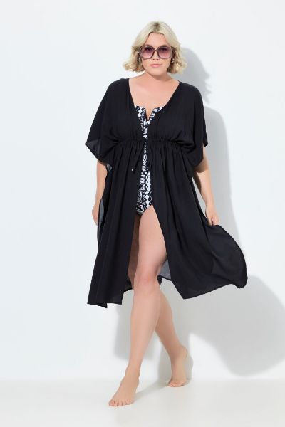 Slika Kaftan kratkih rukava V ovratnika