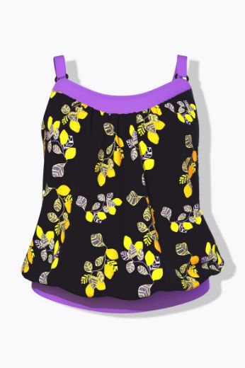 Moda za polnejše Kupaći kostim tankini plus velikost, xxl, Ulla Popken in Johann Popken (JP1880)