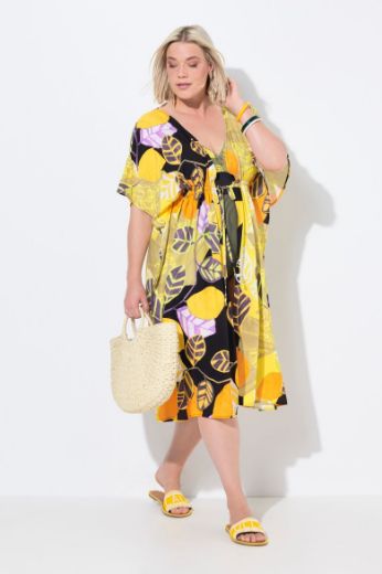Moda za polnejše Kaftan kratkih rukava V ovratnika plus velikost, xxl, Ulla Popken in Johann Popken (JP1880)