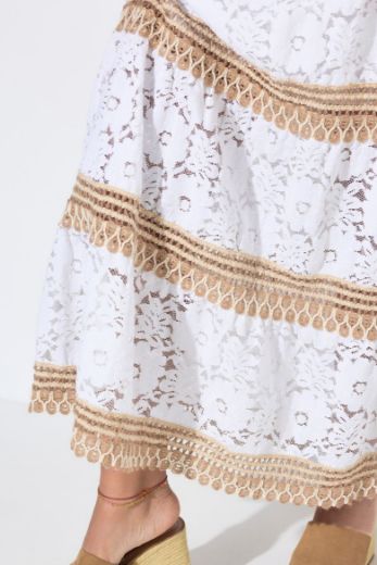Moda za polnejše Suknja maxi A kroja plus velikost, xxl, Ulla Popken in Johann Popken (JP1880)