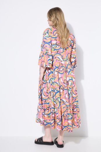 Moda za polnejše Haljina maxi na volane plus velikost, xxl, Ulla Popken in Johann Popken (JP1880)