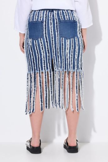 Moda za polnejše Suknja od trapera užeg kroja plus velikost, xxl, Ulla Popken in Johann Popken (JP1880)