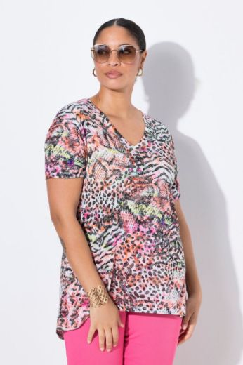 Moda za polnejše Majica kratkih rukva A kroja plus velikost, xxl, Ulla Popken in Johann Popken (JP1880)
