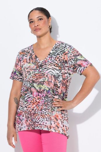Moda za polnejše Majica kratkih rukva A kroja plus velikost, xxl, Ulla Popken in Johann Popken (JP1880)