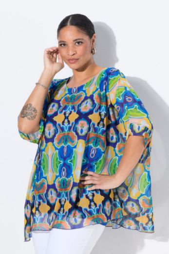 Moda za polnejše Bluza kratkih rukava šireg kroja plus velikost, xxl, Ulla Popken in Johann Popken (JP1880)