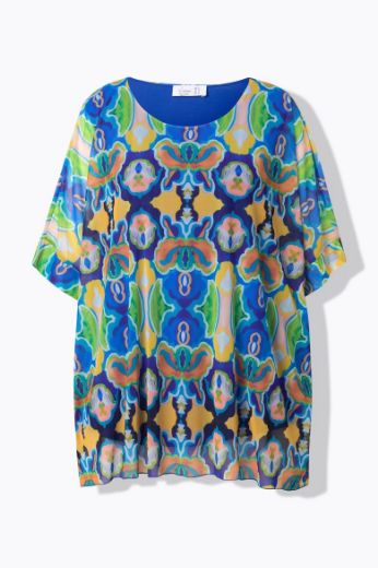Moda za polnejše Bluza kratkih rukava šireg kroja plus velikost, xxl, Ulla Popken in Johann Popken (JP1880)