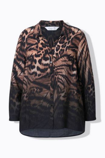 Moda za polnejše Bluza dugih rukava A kroja plus velikost, xxl, Ulla Popken in Johann Popken (JP1880)