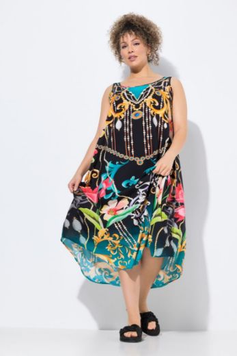 Moda za polnejše Haljina maxi bez rukava A kroja plus velikost, xxl, Ulla Popken in Johann Popken (JP1880)
