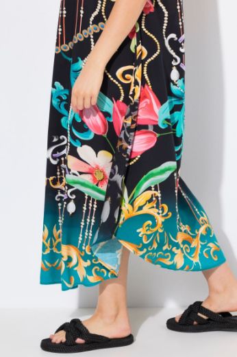 Moda za polnejše Haljina maxi bez rukava A kroja plus velikost, xxl, Ulla Popken in Johann Popken (JP1880)