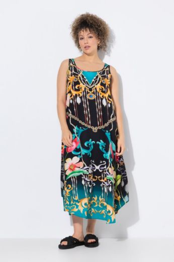 Moda za polnejše Haljina maxi bez rukava A kroja plus velikost, xxl, Ulla Popken in Johann Popken (JP1880)