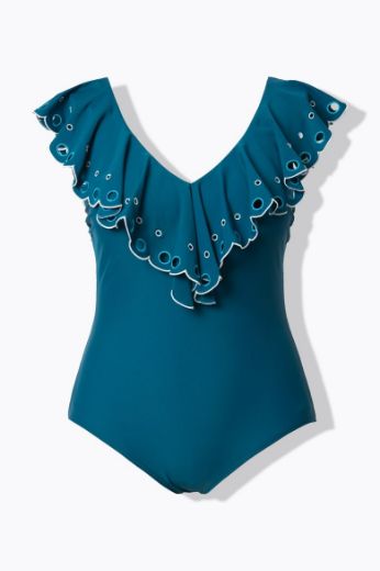 Moda za polnejše Kupaći kostim jednodijelni plus velikost, xxl, Ulla Popken in Johann Popken (JP1880)