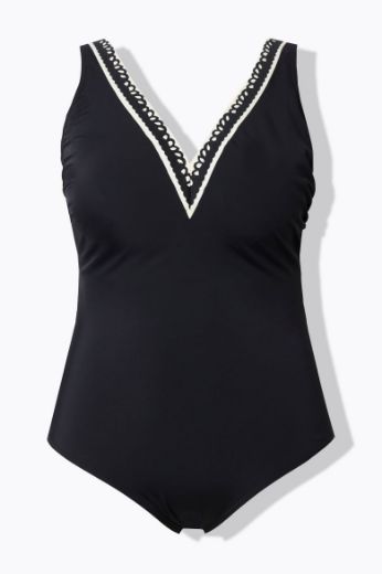 Moda za polnejše Kupaći kostim jednodijelni plus velikost, xxl, Ulla Popken in Johann Popken (JP1880)