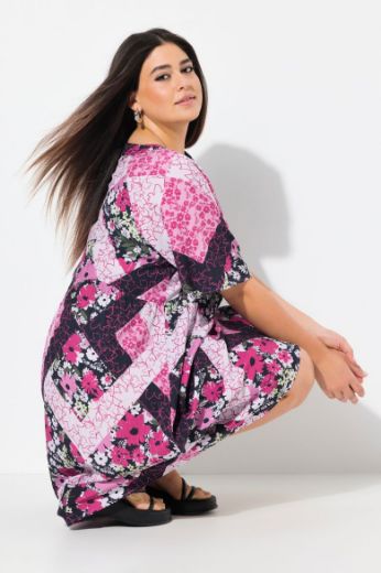 Moda za polnejše Haljina kratkih rukava A kroja plus velikost, xxl, Ulla Popken in Johann Popken (JP1880)