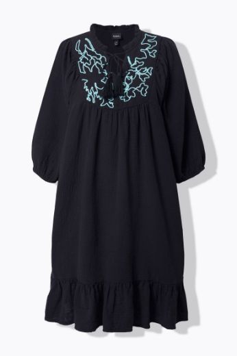 Moda za polnejše Haljina 3/4 rukava od muslina plus velikost, xxl, Ulla Popken in Johann Popken (JP1880)
