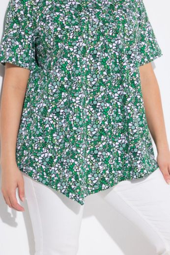 Moda za polnejše Majica kratkih rukava okruglog ovratnika plus velikost, xxl, Ulla Popken in Johann Popken (JP1880)