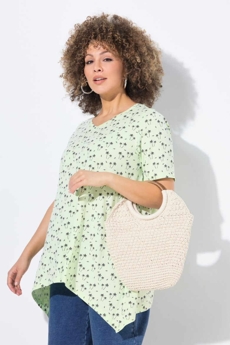 Moda za polnejše Majica kratkih rukava V ovratnika plus velikost, xxl, Ulla Popken in Johann Popken (JP1880)
