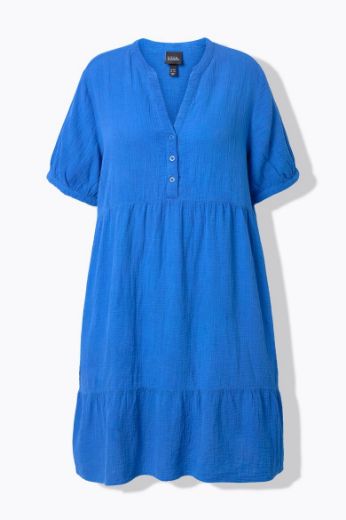 Moda za polnejše Haljina kratkih rukava od muslina plus velikost, xxl, Ulla Popken in Johann Popken (JP1880)