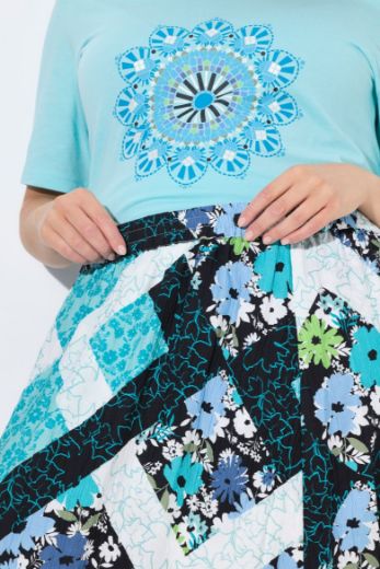 Moda za polnejše Suknja maxi A kroja plus velikost, xxl, Ulla Popken in Johann Popken (JP1880)