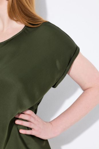 Moda za polnejše Bluza kratkih rukava okruglog ovratnika plus velikost, xxl, Ulla Popken in Johann Popken (JP1880)
