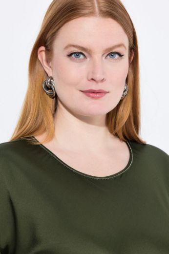 Moda za polnejše Bluza kratkih rukava okruglog ovratnika plus velikost, xxl, Ulla Popken in Johann Popken (JP1880)