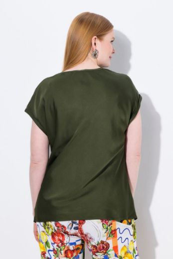 Moda za polnejše Bluza kratkih rukava okruglog ovratnika plus velikost, xxl, Ulla Popken in Johann Popken (JP1880)