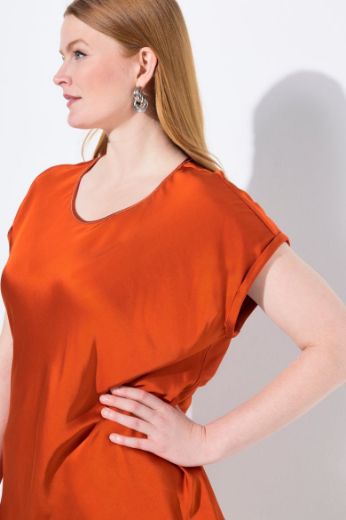 Moda za polnejše Bluza kratkih rukava okruglog ovratnika plus velikost, xxl, Ulla Popken in Johann Popken (JP1880)