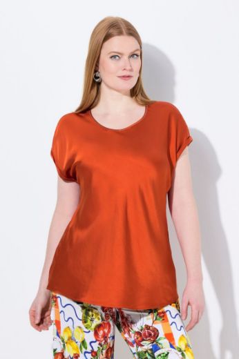 Moda za polnejše Bluza kratkih rukava okruglog ovratnika plus velikost, xxl, Ulla Popken in Johann Popken (JP1880)