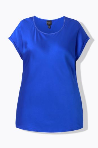 Moda za polnejše Bluza kratkih rukava okruglog ovratnika plus velikost, xxl, Ulla Popken in Johann Popken (JP1880)