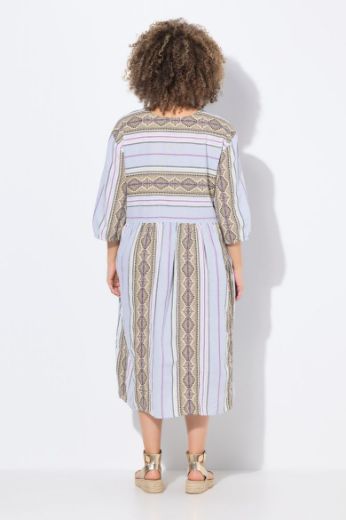Moda za polnejše Haljina midi 3/4 rukava V ovratnika plus velikost, xxl, Ulla Popken in Johann Popken (JP1880)