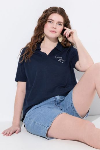 Moda za polnejše Majica Polo kratkih rukava plus velikost, xxl, Ulla Popken in Johann Popken (JP1880)