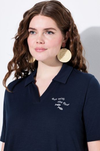 Moda za polnejše Majica Polo kratkih rukava plus velikost, xxl, Ulla Popken in Johann Popken (JP1880)