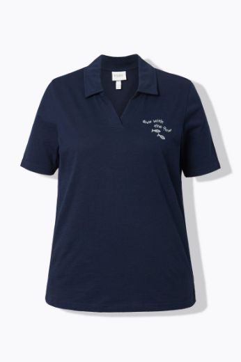 Moda za polnejše Majica Polo kratkih rukava plus velikost, xxl, Ulla Popken in Johann Popken (JP1880)