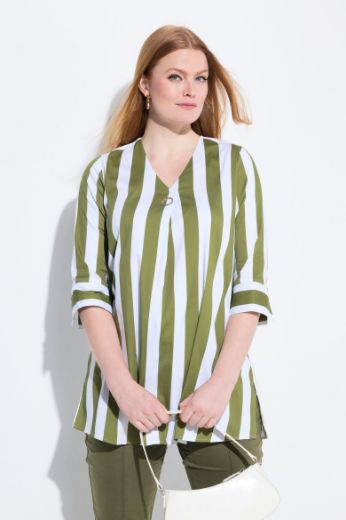 Moda za polnejše Bluza 3/4 rukava A kroja plus velikost, xxl, Ulla Popken in Johann Popken (JP1880)