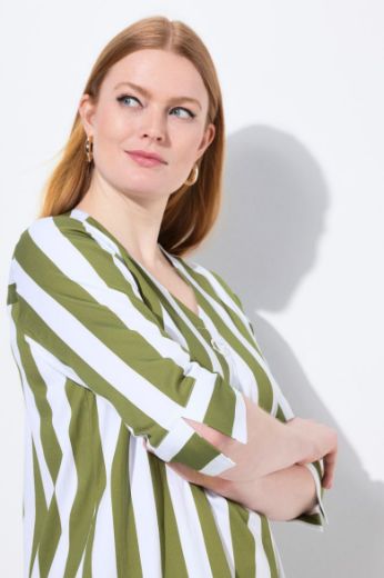 Moda za polnejše Bluza 3/4 rukava A kroja plus velikost, xxl, Ulla Popken in Johann Popken (JP1880)