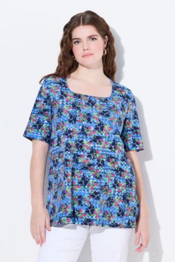 Moda za polnejše Majica kratkih rukava A kroja plus velikost, xxl, Ulla Popken in Johann Popken (JP1880)
